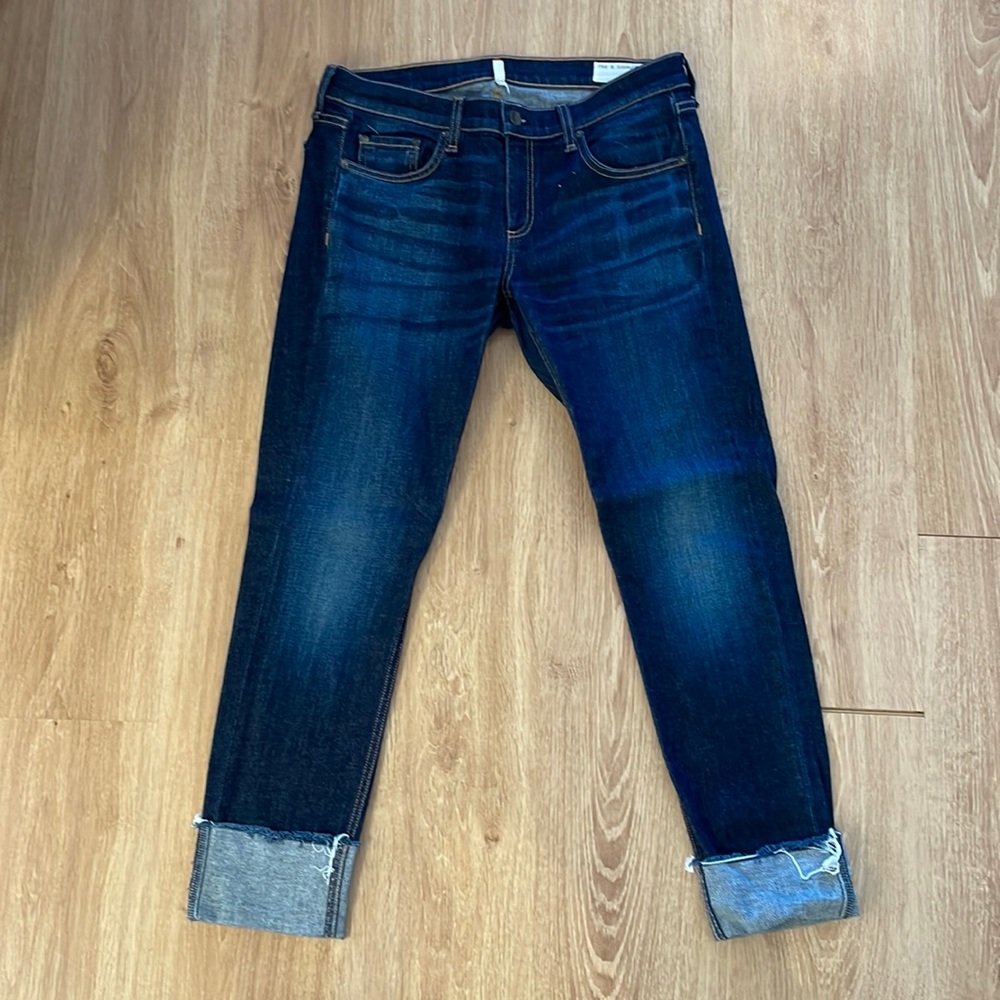 Women’s Rag & Bone Boyfriend Jeans in dark denim